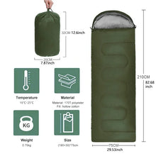 Load image into Gallery viewer, Camping Sleeping Bag Ultralight Waterproof 4 Season Warm Envelope Backpacking Sleeping Bags for Outdoor Traveling Hiking
