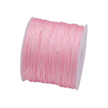 Load image into Gallery viewer, 50 Yards 0.8mm Braided Nylon Cord – Durable Satin String for Jewelry Making, Beading, Macrame, Chinese Knot &amp; DIY Crafts
