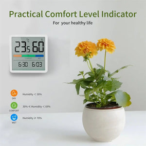 NOKLEAD Home Indoor Temperature Humidity Meter LCD Digital Thermometer Hygrometer Sensor Gauge Weather Station Smart Home 2023