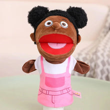 Load image into Gallery viewer, 28-33cm Kids Plush Finger &amp; Hand Puppet Popular Activity Boy Girl Role Play Bedtime Story Props Family Role Playing Toys Doll
