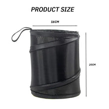 Load image into Gallery viewer, Car Trash Can Portable Durable Foldable Hanging Car Storage Bucket Chair Back Oxford Cloth Storage Bag Trash Can 1pc
