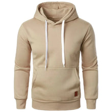 Load image into Gallery viewer, Men’s Casual Lightweight Hoodie – Solid Color Drawstring Pullover Sweatshirt for Streetwear &amp; Outdoor Style
