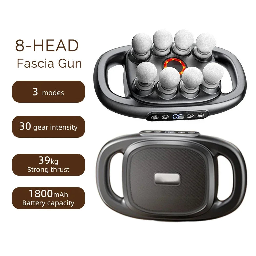 High-Power 16 Head Percussion Massage Gun - 48kg Deep Tissue Relief for Athletes & Fitness Enthusiasts Body Massager