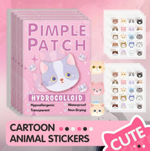 Load image into Gallery viewer, 600pcs Cartoon Cat Acne Patches – Ultra-Thin Breathable Pimple Stickers
