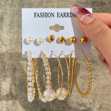 Load image into Gallery viewer, Gold Butterfly &amp; Heart Dangle Earrings Set – Acrylic Drop Jewelry for Women
