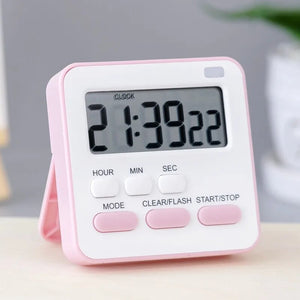 Digital Display Cooking Alarm Clock Kitchen Timer Sleep Stopwatch Clock House