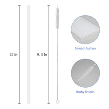 Load image into Gallery viewer, 6 pack Replacement Straws for Stanley 40oz Adventure Quencher Travel Tumbler, Reusable Plastic Straws with Cleaning Brush
