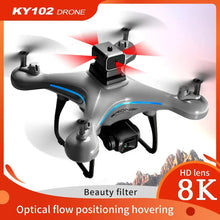 Load image into Gallery viewer, Lenovo Drone KY102 8K Dual-Camera HD Aerial Photography  360°Obstacle Avoidance Optical Flow Four-Axis Remote Control Aircraft
