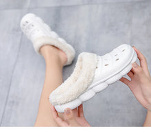 Load image into Gallery viewer, Waterproof cotton slippers for men winter 2024 new cashmere thickened warm waterproof non-slip indoor shoes
