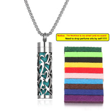 Load image into Gallery viewer, Stainless Steel Aromatherapy Necklace – Oil Diffuser Pendant
