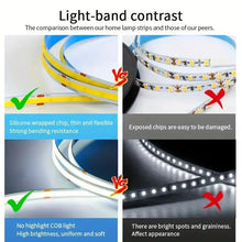 Load image into Gallery viewer, LED COB USB Strip Light – Touch Dimmer Indoor Lighting

