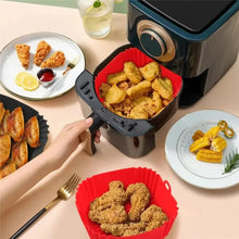 Load image into Gallery viewer, Reusable Silicone Airfryer Liner – Baking Tray &amp; Fryer Accessory
