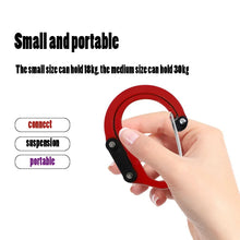 Load image into Gallery viewer, Hybrid Gear Clip - Carabiner Rotating Hook Clip Non-Locking Strong Clips for Camping Fishing Hiking Travel Backpack Out
