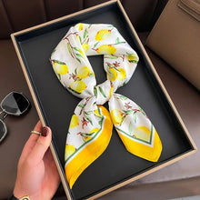 Load image into Gallery viewer, Luxury Satin Silk Square Scarf – Shawl, Hijab &amp; Fashion Wrap 2023
