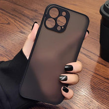 Load image into Gallery viewer, Luxury Shockproof Armor Phone Case For iPhone 11 12 13 14 Pro Max Silicone Clear Hard Cover Protective Hard Back Cover with Soft Edge Bumper Shockproof Anti-Drop Case For iPhone
