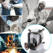 Load image into Gallery viewer, 6800 Full Face Safety Work Gas Masks Survival Nuclear and Chemical with 40mm Activated Carbon Filter &amp; Anti-Fog Design
