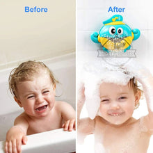 Load image into Gallery viewer, Baby Bath Toys Bubble Machine Crabs Frog Music Kids Bath Toy Bathtub Soap Automatic Bubble Maker Baby Bathroom Toy for Children
