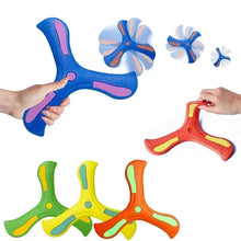 Load image into Gallery viewer, Soft Three-Leaf Boomerang Toy for Kids &amp; Adults – Safe Outdoor Flying Game
