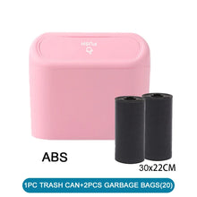 Load image into Gallery viewer, Car Trash Can (with Lid) Contains 60 (300) Garbage Bags, Small Car Trash Can, Leak-proof Mini Car Accessories
