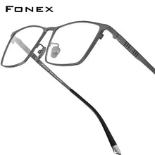 Load image into Gallery viewer, FONEX Titanium Square Glasses – Ultralight Men’s High-End Eyewear
