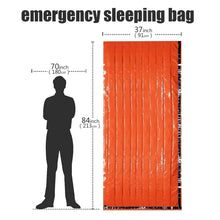 Load image into Gallery viewer, Emergency Survival Sleeping Bag – Portable Waterproof Mylar Thermal Bivy Sack for Camping &amp; Rescue
