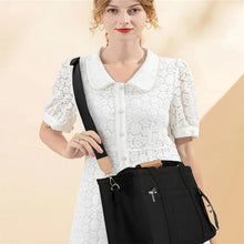 Load image into Gallery viewer, Ladies Canvas Handbag Multi Pocket Large Capacity Tote Bag Adjustable Shoulder Strap Casual Shoulder Shopping Bag
