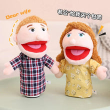Load image into Gallery viewer, 28-33cm Kids Plush Finger &amp; Hand Puppet Popular Activity Boy Girl Role Play Bedtime Story Props Family Role Playing Toys Doll
