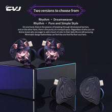 Load image into Gallery viewer, CVJ Night Elf Dual-Channel 3 Dynamic Driver In-Ear Wired HIFI Headphones High-Quality Earbuds with Microphone 3.5mm
