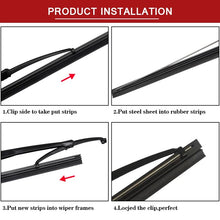 Load image into Gallery viewer, Car windscreen Wiper Blade Insert Natural Rubber Strip NR 6mm (Refill) 14&quot;16&quot;17&quot;18&quot;19&quot;20&quot;21&quot;22&quot;24&quot;26&quot;28&quot; 1pcs Car Accessories
