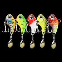 Load image into Gallery viewer, 5piece fishing lure kit Metal VIB Artificial Bait Sinking Spinner Spoon Fishing Lures Jigs Fishing Tackle
