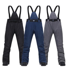 Load image into Gallery viewer, Men&#39;s Skiing Pants Brands New Warm Outdoor Sports Waterproof Thinken Women&#39;s Snow Trousers Suspenders Winter Snowboard Pants Men
