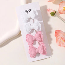 Load image into Gallery viewer, 4Pcs Candy Colored Hair Clips for Girls Cute Double-Layered Bows
