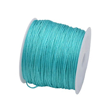 Load image into Gallery viewer, 50 Yards 0.8mm Braided Nylon Cord – Durable Satin String for Jewelry Making, Beading, Macrame, Chinese Knot &amp; DIY Crafts

