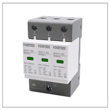 Load image into Gallery viewer, AC SPD Surge Protection 2P 3P 4P 10〜20KA/20〜40KA /30KA〜60KA House Lightning  Protector Low-Voltage Arrester Protective Device
