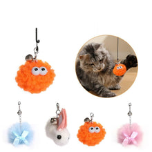 Load image into Gallery viewer, 4pcs Replacement Head For Cat Teaser Funny Stick Rabbit Ball Pet Toy Accessory  Soft Toy Ball for Cats Suitable for Kittens Hanging Interactive Funny Toys For Cats
