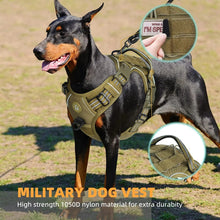 Load image into Gallery viewer, Tactical No-Pull Dog Harness – Adjustable MOLLE Military Vest for Medium &amp; Large Dogs
