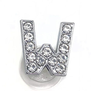 1pcs Metal Shoes Charms Accessories Garden Rhinestones Letters Shoe Decorations Diy Charm For Crocs Pins Chain X-mas Women Gifts