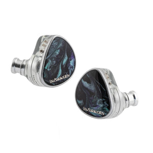 INAWAKEN DAWN Ms Purple-Gold Diaphragm Dynamic Driver IEM Headphones with OFC Shielded Cable for Audiophiles Musicians