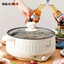 Load image into Gallery viewer, Electric Cooker 1.7L Small Rice Cooker 1-2 People Multicooker Household Non-stick Hot Pot Electric Steamer Cooking Appliances
