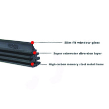 Load image into Gallery viewer, 2PCS Frameless Car Windshield Windscreen Wiper Blade Soft Vehicle Insert Rubber Strip (Refill) 6mm 26&quot;28&quot;30&quot;32&quot; Car Accessories
