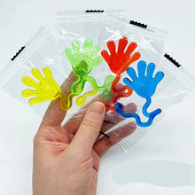 Load image into Gallery viewer, 12PCS Glitter Sticky Hands Toys – Stretchy Sensory Party Favors
