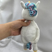 Load image into Gallery viewer, Baby Security Blanket Towel Feeding Bib Soft Towel Cotton Burping Cloth Infant Shower Gift Knitted Lovely Animal Rattle Sleep To
