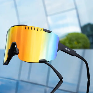 2023 Cycling Sunglasses Bike Eyewear Men Sports Bicycle Goggles Outdoor UV400 Women Cycling Glasses MTB Photochromic Sunglasses