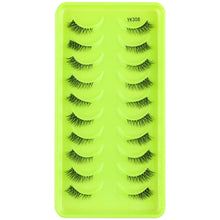 Load image into Gallery viewer, New Half Eyelashes 3D Cat Eye Lashes Clear Stem False Lashes
