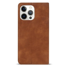 Load image into Gallery viewer, Wallet Skin Friendly Magnetic Flip With Card Slot Leather Case For iPhone 14 Pro Max 13 12 11 SE X XR XS Max Popular PU Leather Impact Resistant Built-In Magnet Card Holder Pockets Stand Function
