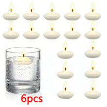 Load image into Gallery viewer, 6/10/16Pcs Unscented Discs Candles Floating For Valentine's Day Party Wedding Home Bathtub Decor Romantic Confession Candlelight
