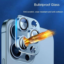 Load image into Gallery viewer, Camera Lens Protector on For iPhone 14 13 12 Pro Max 13Mini Tempered Glass For iPhone 11 13 14 Pro 14Plus Metal Camera Protector Camera Film Protective Lens Case
