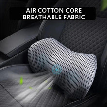 Load image into Gallery viewer, Breathable Memory Foam Lumbar Support Pillow – Waist Cushion for Bed, Office, and Car Seat Comfort
