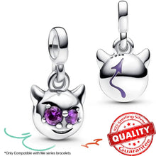 Load image into Gallery viewer, Sparkling Star Mini Dangle Charm - 925 Sterling Silver Green Heart Charm for Me Bracelet, Zircon &amp; Crystal Accent, Customizable Girl Party Jewelry
