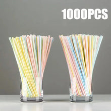 Load image into Gallery viewer, 50-1000Pcs Multicolor Drinking Straws – Milk Tea &amp; Party Supplies
